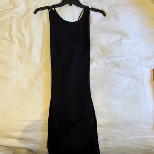 Alice + Olivia Black Backless Dress